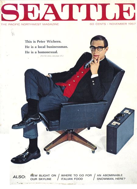 Seattle Magazine November 1967 cover, featuring Peter Wichern.