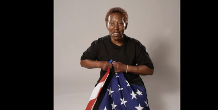 Beverly Henry in Sharon Daniel's video "Undoing Time/PLEDGE."