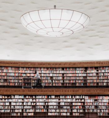 Library shelves