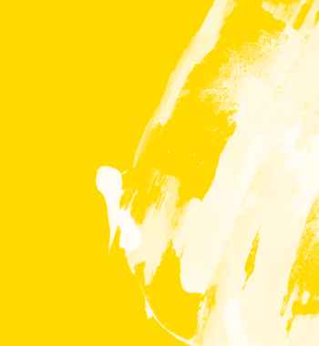 decorative image with yellow background and white brushstrokes
