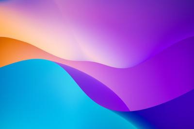 A color gradient that ranges from purple to orange to blue.