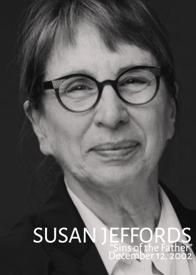 A black and white image of Susan Jeffords.