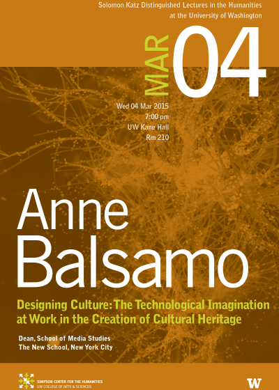 Lecture Series Postcard for Anne Balsamo