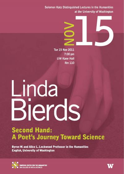 Linda Bierds Katz Lecture Poster