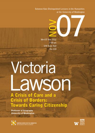 Victoria Lawson Katz Lecture Poster