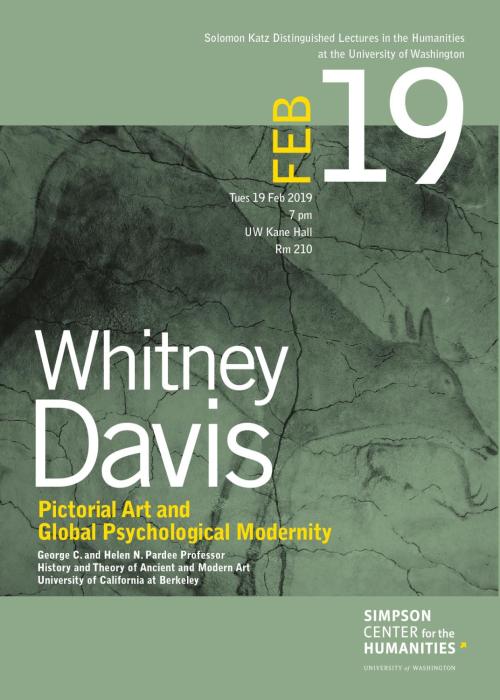 Poster for the Whitney M. Davis Katz Lecture on February 19, 2019
