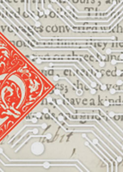 The letter B in decorative font