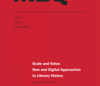 Cover of the September 2016 issue of Modern Language Quarterly, volume 77, number 3