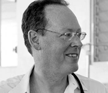 Black and white image of Paul Farmer.
