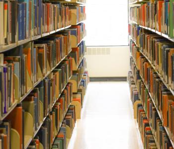 Library shelves