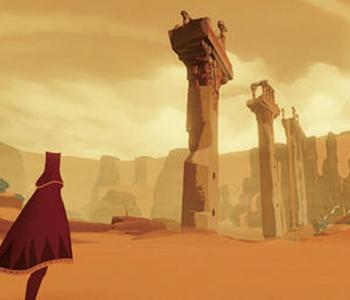Screenshot of a scene from the video game Journey