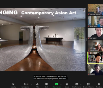 Screenshot of Dismantling the Canon's workshop with Dr. Ping Foong of the Seattle Art Museum, May 2021. 